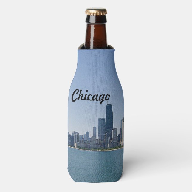 Rafraichisseur De Bouteilles La ligne aérienne de Chicago (Bottle Devant)
