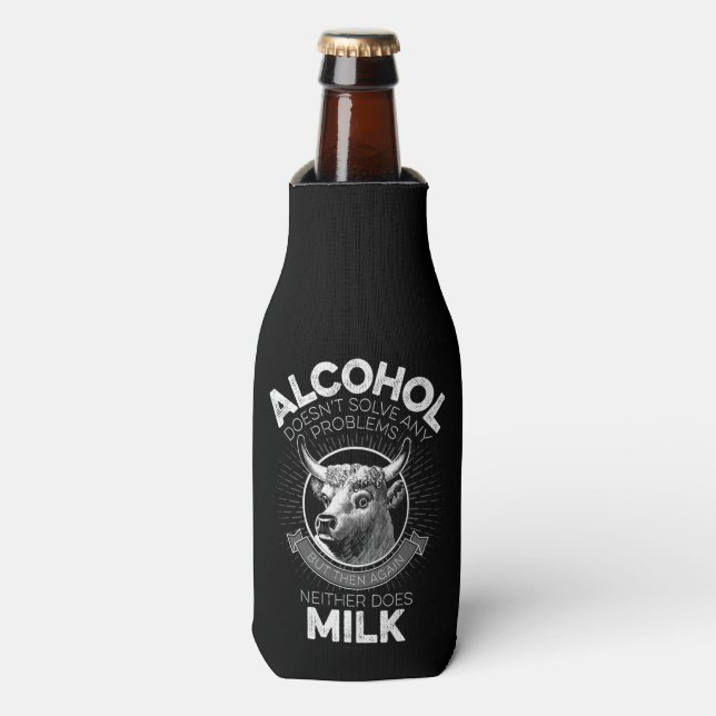Rafraichisseur De Bouteilles L'alcool contre le lait (Bottle Devant)