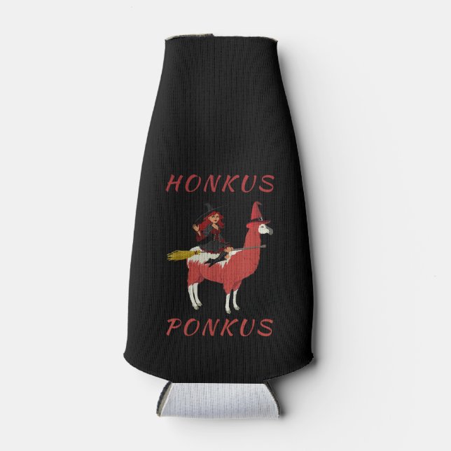 Rafraichisseur De Bouteilles Les amoureux de Llama | Honkus Ponkus Witch Riding (Devant)