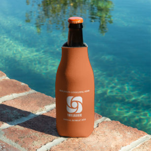 Rafraichisseur De Bouteilles Logo de l'entreprise orange pour une fête d'affair