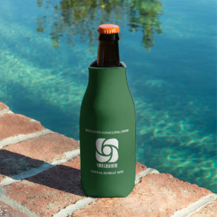 Rafraichisseur De Bouteilles Logo de l'entreprise verte pour une fête d'affaire