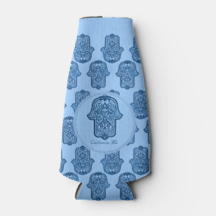Rafraichisseur De Bouteilles Main de henné de Hamsa (bleu)