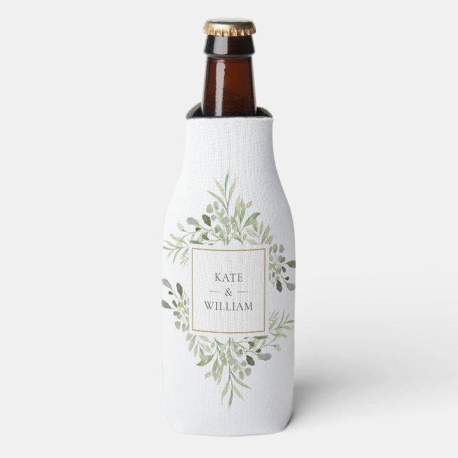 Rafraichisseur De Bouteilles Mariage de feuillage végétal (Bottle Devant)