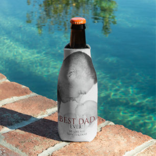 Rafraichisseur De Bouteilles Meilleur papa toujours Typographie Photo de la Fê