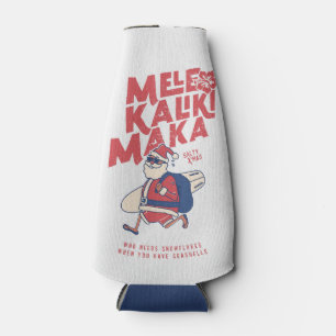 Rafraichisseur De Bouteilles Mele Kalikimaka - Funny Noël hawaïen à Père Noël