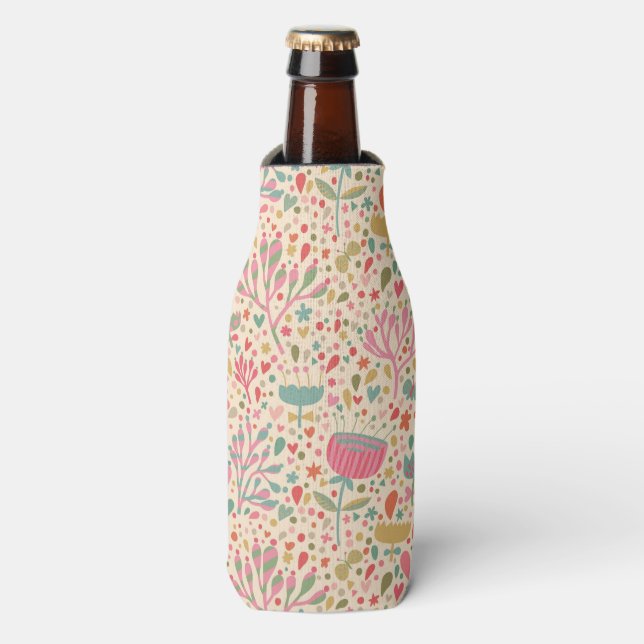 Rafraichisseur De Bouteilles Modèle floral clair (Bottle Devant)