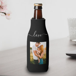 Rafraichisseur De Bouteilles Modèle photo Love Text Black Beer