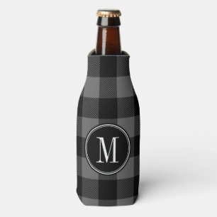 Rafraichisseur De Bouteilles Monogramme à carreaux buffle noir et gris