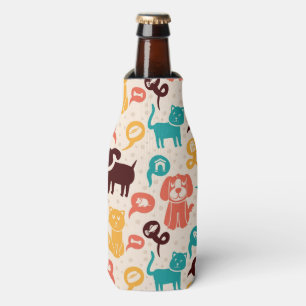 Rafraichisseur De Bouteilles Motif Avec Chats Et Chiens Amusants