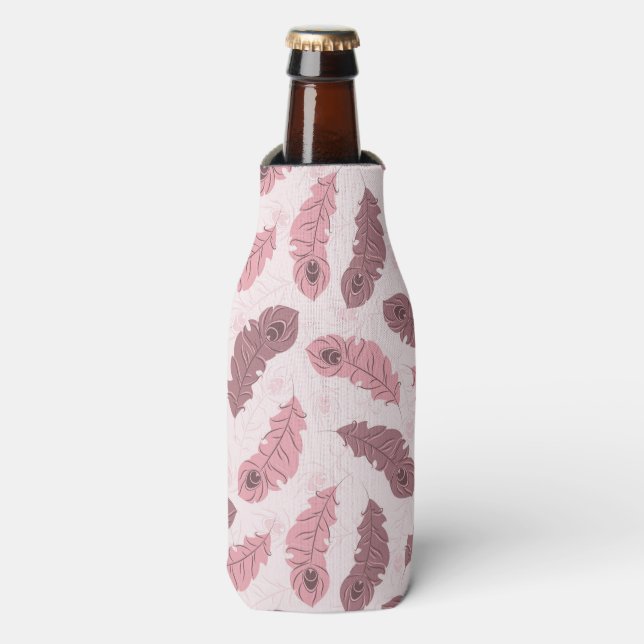 Rafraichisseur De Bouteilles motif avec plumes de paon (Bottle Devant)