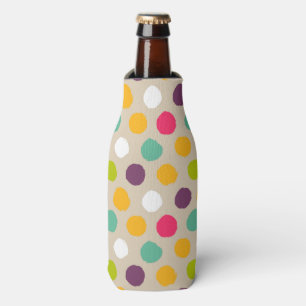 Rafraichisseur De Bouteilles Motif de point tiré par la main de polka