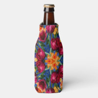 Motif de tulipe orange timide