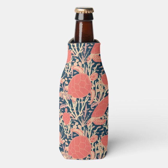 Rafraichisseur De Bouteilles Motif des tortues marines (Bottle Devant)