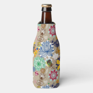 Rafraichisseur De Bouteilles Motif floral dans le rétro style 3