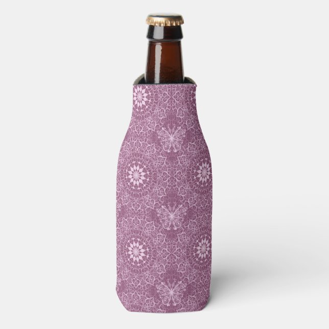 Rafraichisseur De Bouteilles Motif rose vintage (Bottle Devant)