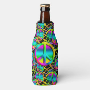Rafraichisseur De Bouteilles Motif sans couture de PAIX colorée + vos idées