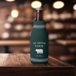 Rafraichisseur De Bouteilles Nom du Cabine de famille personnalisé de l'ours ru