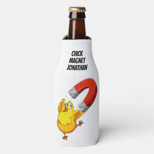 Rafraichisseur De Bouteilles Nom personnalisé Chick Magnet (Bottle Devant)
