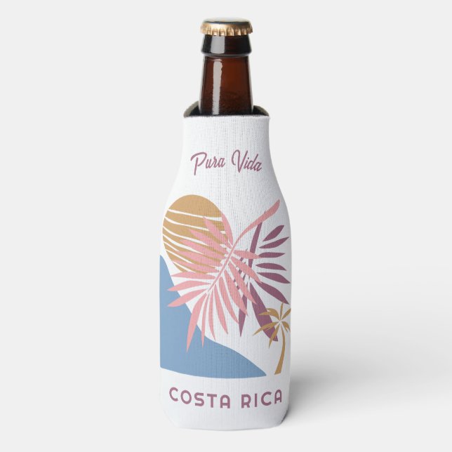 Rafraichisseur De Bouteilles Nom personnalisé Costa Rica Moto Pura Vida (Bottle Devant)