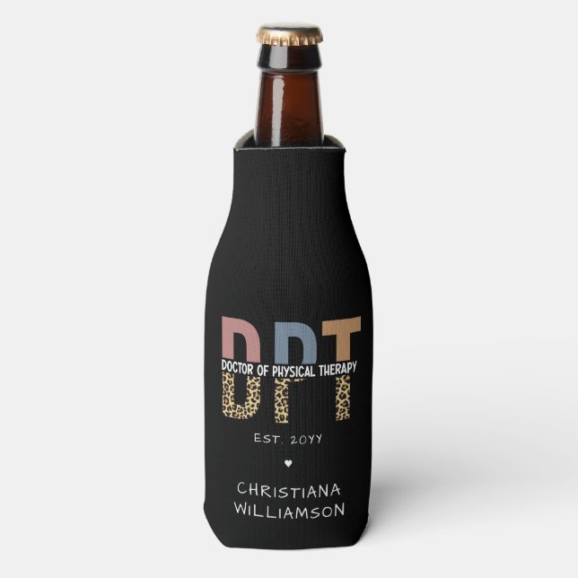 Rafraichisseur De Bouteilles Nom personnalisé DPT Doctor of Physical Therapy Ch (Bottle Devant)