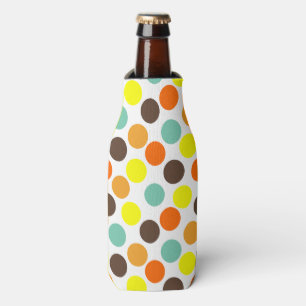 Rafraichisseur De Bouteilles Orange, Jaune, Brown, Points Bleus