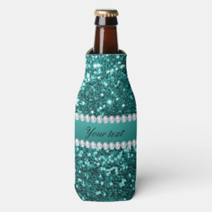 Rafraichisseur De Bouteilles Parties scintillant et diamants Turquoises chic