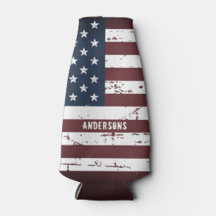 Rafraichisseur De Bouteilles Personnalisé USA American Flag Patriotic Juillet 4