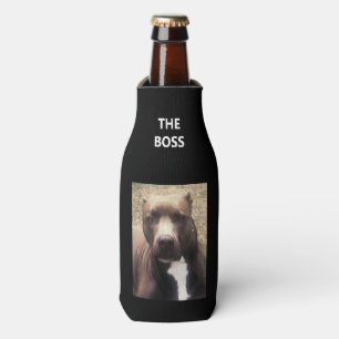 Rafraichisseur De Bouteilles Photo Pit Bull Dog Customisée