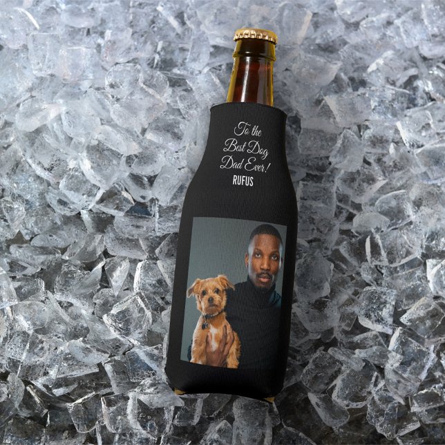 Rafraichisseur De Bouteilles Pour le meilleur papa de chien jamais photo person (Créateur téléchargé)