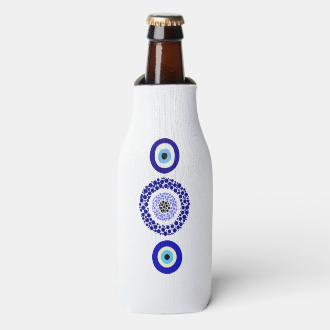 Rafraichisseur De Bouteilles Protection oculaire bleu Koozie (Bottle Devant)