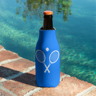 Rafraichisseur De Bouteilles Raquettes de tennis et Ball Party Blue