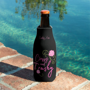 Rafraichisseur De Bouteilles Rose Rose Poudrée Personnalisée Élégante et Vulgai