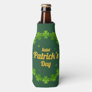 Rafraichisseur De Bouteilles Saint Patrick's Day Shamrock vert Personnalisé