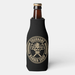 Rafraichisseur De Bouteilles Salon de coiffure personnalisé Skull Rockabilly
