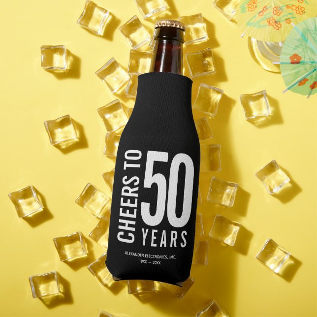 Rafraichisseur De Bouteilles Salutations à 50 ans anniversaire d'affaires (Été in situ)