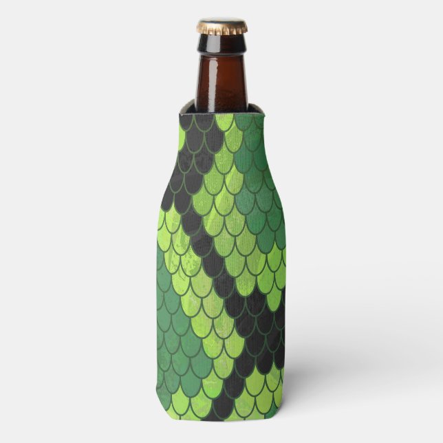 Rafraichisseur De Bouteilles Serpent noir et vert (Bottle Devant)