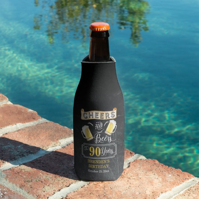 Rafraichisseur De Bouteilles Soirée et bière à 90 ans Anniversaire Bouteille (Piscine in situ)