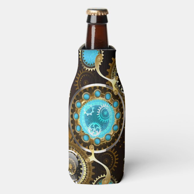 Rafraichisseur De Bouteilles Steampunk Rusty Background (Bottle Devant)