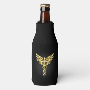 Rafraichisseur De Bouteilles Symbole caducee polygonale en or