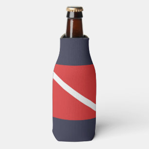 RAFRAICHISSEUR DE BOUTEILLES SYMBOLE DE DRAPEAU ROUGE DE PLONGÉE À L'AIR,