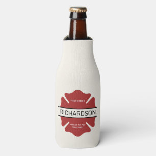 Rafraichisseur De Bouteilles Symbole logo rouge du pompier personnalisé
