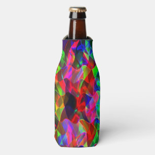 Rafraichisseur De Bouteilles Triangles courbes colorés ou ondulations colorées.