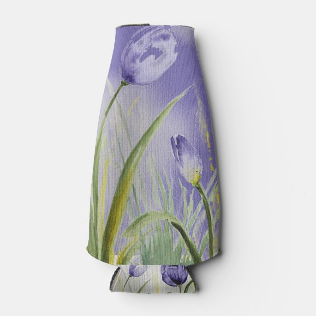 Rafraichisseur De Bouteilles Tulipes à ressort pourpre (Devant)