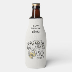 Rafraichisseur De Bouteilles Typographie Bravo Et Bières À Tout Âge Anniversair
