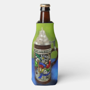 Rafraichisseur De Bouteilles Vapeur de bière allemande à charnière bleu vert