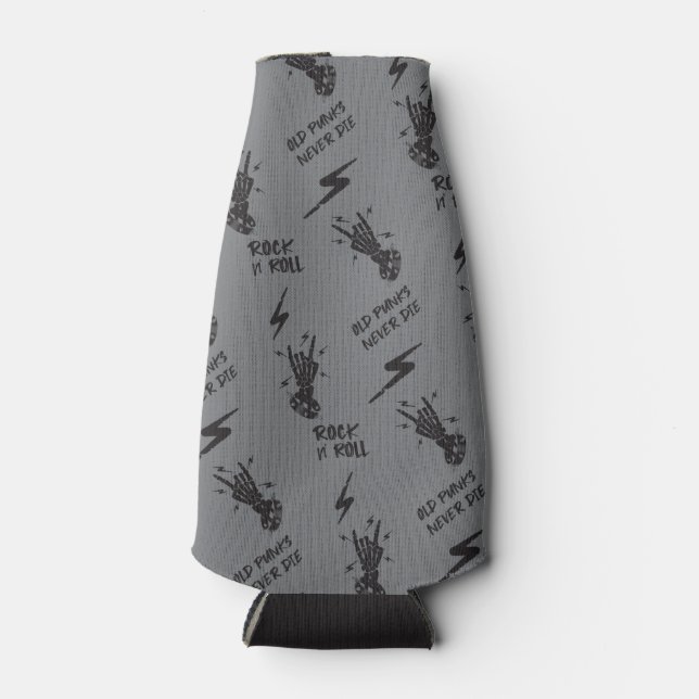 Rafraichisseur De Bouteilles Vieux Punks Ne Meurent Jamais Skeleton Rock Sur Go (Devant)