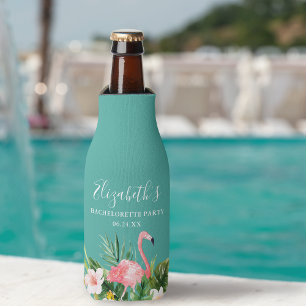 Rafraichisseur De Bouteilles Watercolor Tropical Floral Bachelorette Party