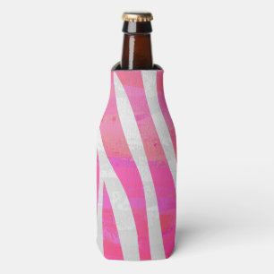 Rafraichisseur De Bouteilles Zebra Hot Pink et White Print
