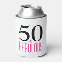 50 et fabuleux 50e anniversaire cadeau Can Cooler