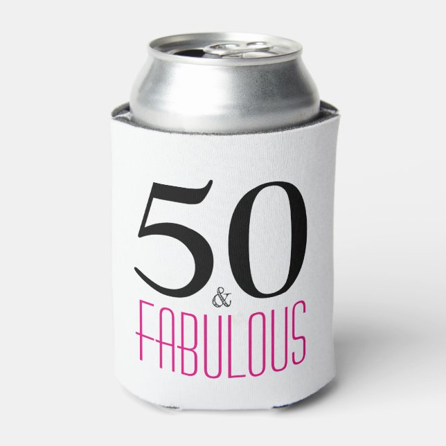 Rafraichisseur De Cannettes 50 et fabuleux 50e anniversaire cadeau Can Cooler (Can devant)